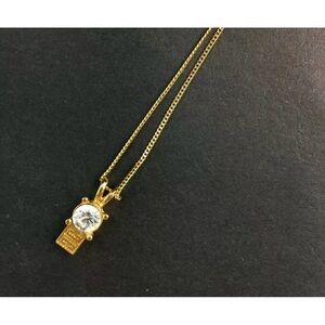 Givenchy 4 G logo gold and crystal necklace